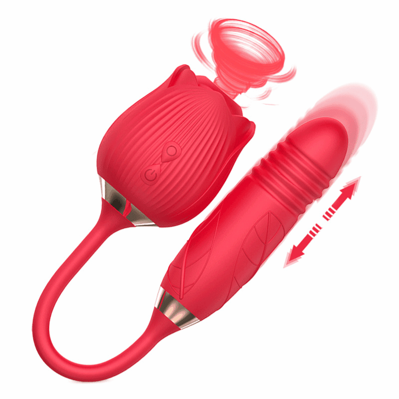 Rose vibator toy Clitoral Sucking Sucker Stimulator Nipple Suction Clitoris Massager Female Oral Clit Couples Adult For Women
