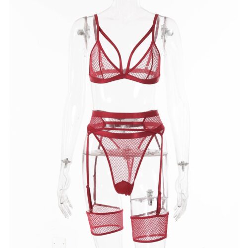 Cassie Sexy Mesh Lingerie - Image 40